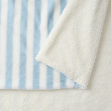 Seraph Striped Sherpa Fleece Faux Fur Throw